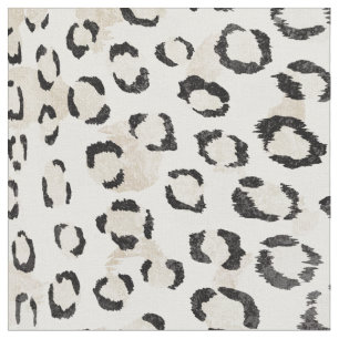 Chic, Schwarz-Weiß-Cheetah-Druck Stoff