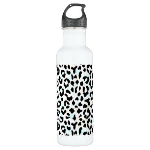 Chic, Schwarz-Weiß-Cheetah-Druck Trinkflasche
