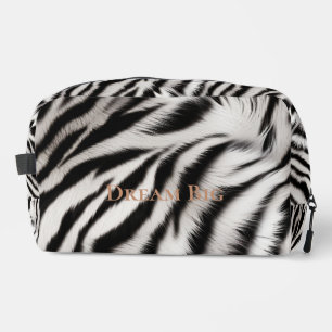 Chic Schwarz-weiß Zebra Animal Print Waschbeutel