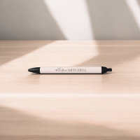 Chic Script Calligrafy Minimalistisch Black Ink Pe