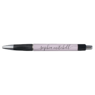 Chic Script Calligraphy Pastel Lila Kugelschreiber