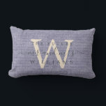 Chic Script Future Mr. Monogram Blue Linen Lendenkissen<br><div class="desc">Elegante Zukunft mrs halten Sake blau geflochtene Leinen Effekt Kissen mit Ihrem Text in Off-Black chic handgeschriebenen Skript-Kalligrafie. Fügen Sie einfach Ihren Namen und Ihr Monogramm hinzu. Perfektes Geschenk für ein Brautparty, eine Verlobung oder einen Valentinstag. Exklusiv für Sie entworfen von Happy Dolphin Studio. Wenn Sie Hilfe oder passende Produkte...</div>