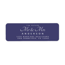 Chic Script Future Mr. Navy Blue Rücksendeadresse