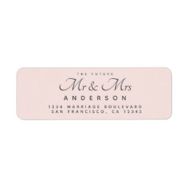 Chic Script Future Mr. Wedding Address