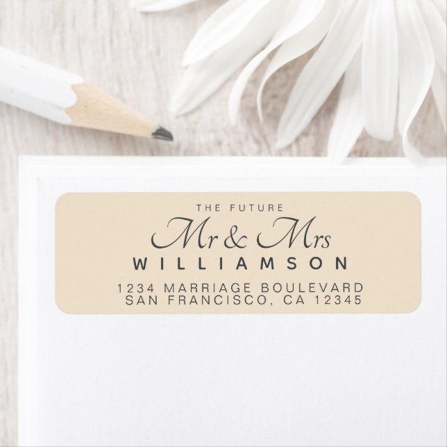 Chic Script Future Mr. Wedding Address (Insitu)