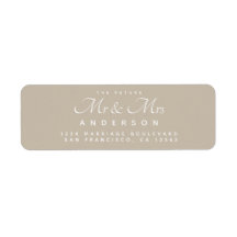 Chic Script Future Mr. Wedding Address