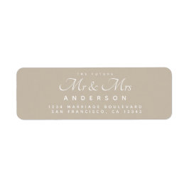 Chic Script Future Mr. Wedding Address