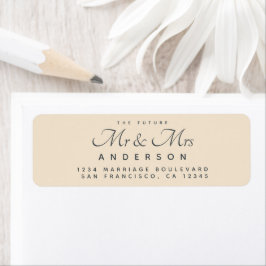 Chic Script Future Mr. Wedding Address