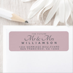 Chic Script Future Mr. Wedding Address