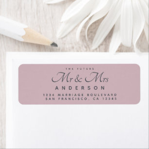 Chic Script Future Mr. Wedding Address