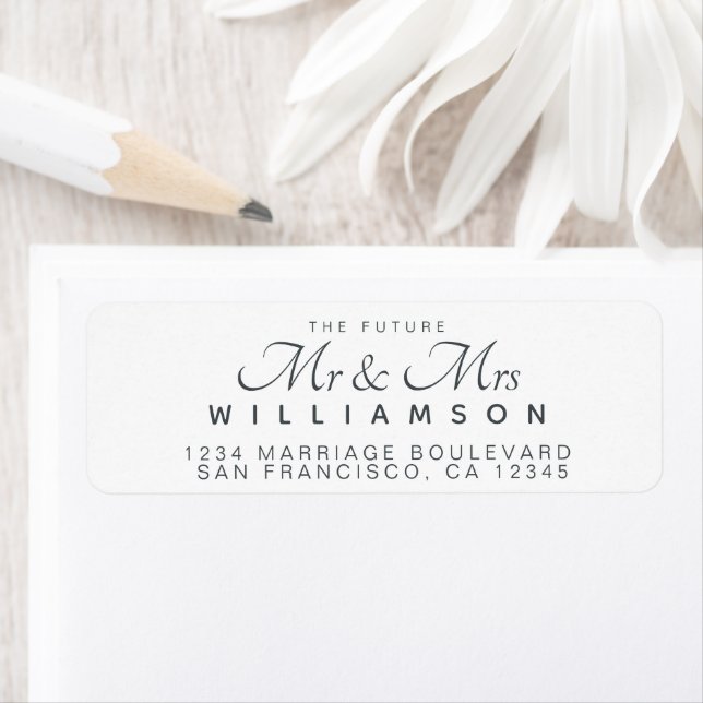 Chic Script Future Mr. Wedding Address (Insitu)