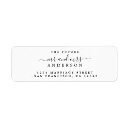 Chic Script Future Mr. Wedding Rücksendeadresse