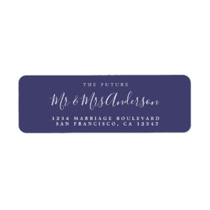 Chic Script Future Mr. Wedding Rücksendeadresse