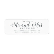 Chic Script Future Mr. Wedding Rücksendeadresse