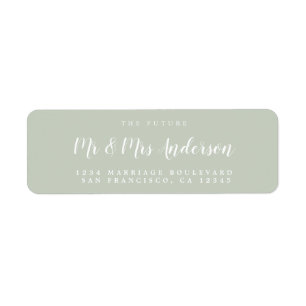 Chic Script Future Mr. Wedding Rücksendeadresse
