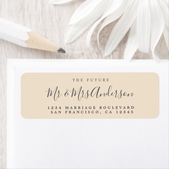 Chic Script Future Mr. Wedding Rücksendeadresse (Insitu)