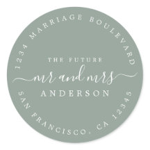 Chic Script Future Mr. Wedding Rücksendeadresse