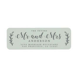 Chic Script Future Mrs. Green Rücksendeadresse