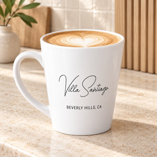 Chic Script Home Residence Name Latte ->  Chic Scr Milchtasse (Von Creator hochgeladen)