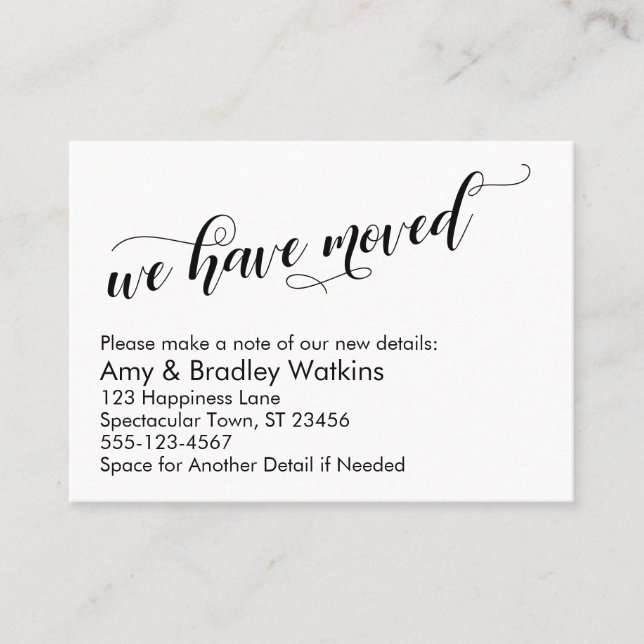 Chic Script Typografie Wir haben die Handout-Karte Visitenkarte (Vorderseite)