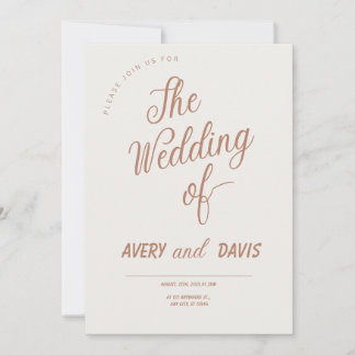 Chic Scripture Wedding Einladung