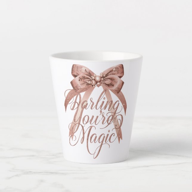 Chic Self Love and Empowerment Message Milchtasse (Vorderseite)