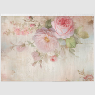 Chic Shabby Chic errötet Englische Rose ephemere Seidenpapier