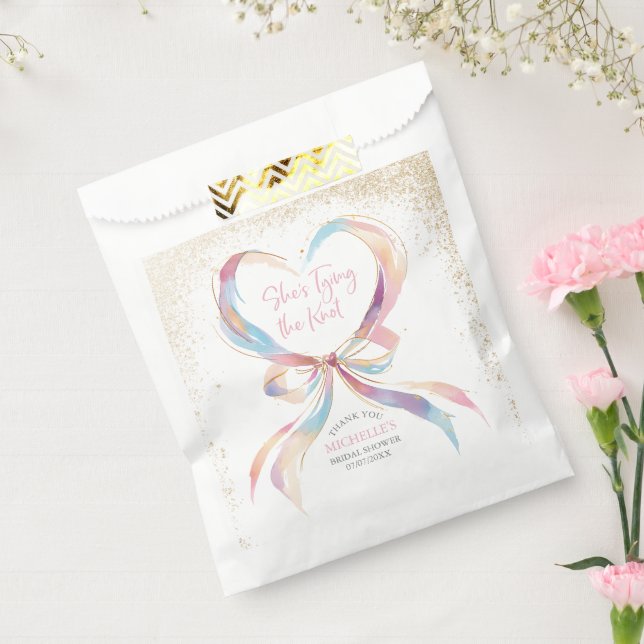 Chic She zähmt das knotenrosa Brautparty Geschenktütchen (Versiegelt)