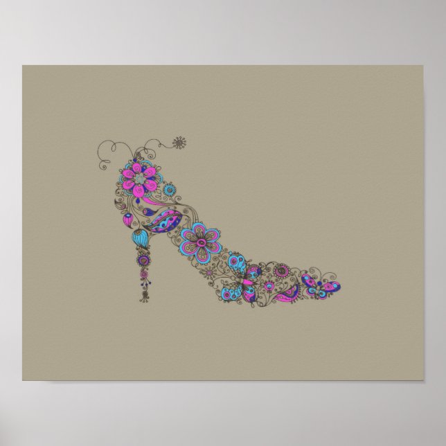 Chic Shoe - 11x14 Poster / Change 2 Leinwand (Vorne)