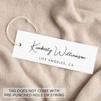 Chic Signature Script Hang Tag