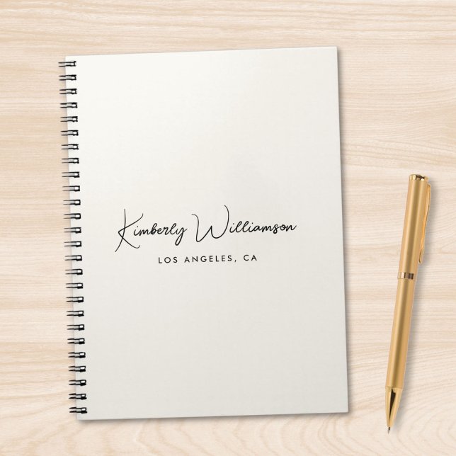 Chic Signature Script Monogram Business Notizblock (Chic Signature Script Monogram Business Notebook)
