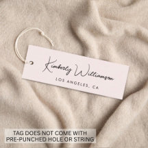 Chic Signature Script Rosa Hang Tag