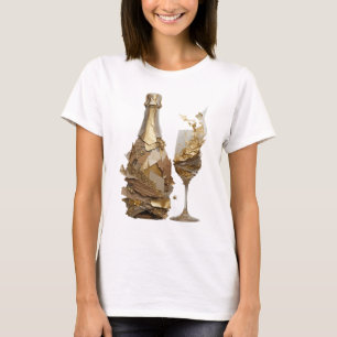 Chic Silber ABSTRACT ART Fashion Print T-Shirt