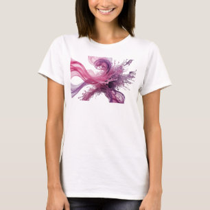Chic Silber ABSTRACTE KUNST Grafik T-Shirt