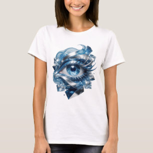 Chic Silver ABSTRACT ART Kunstprint v2 T-Shirt