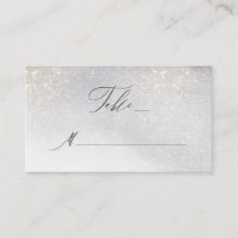 Chic Silver Gold Glitzern Watercolor Wedding