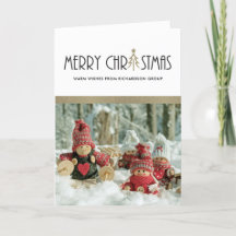 CHIC SILVER MERRY CHRISTMAS BUSINESS HOLIDAY FOTO