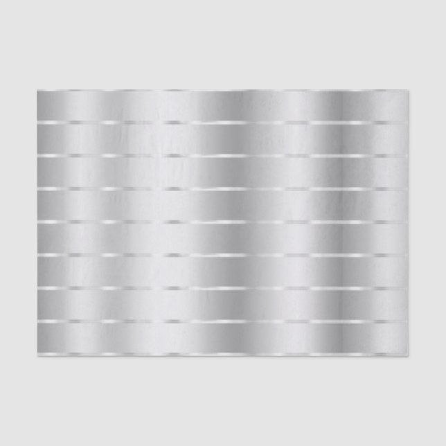 Chic Silver Ribbon Brautparty Seidenpapier (Vorderseite)