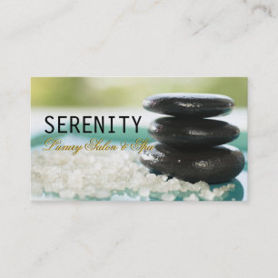 Chic Simple and Clean Wellness-Center Card Visitenkarte