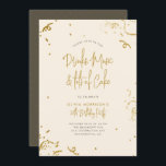 Chic Simple Gold Glitzer Confetti 30. Geburtstag Einladung<br><div class="desc">Chic Simple Gold Glitzer Confetti 30. Geburtstag Einladung. Mit Imitaten Gold Glitzer Konfetti rund um die Ecke mit "Drinks,  Musik und viel Kuchen" in einer schicken handgeschriebenen Schrift Typografie. Perfekt für jede Meilenstein Geburtstagsparty!</div>