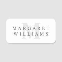 Chic Simple Modern Minimalistisch Monogram