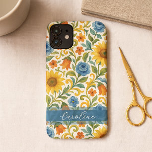 Chic sizilian farbenfrohe Blätter Blumenmuster Case-Mate iPhone Hülle