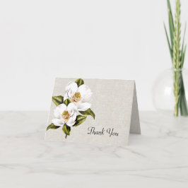 Chic Southern Belle Magnolias Wedding Vielen Dank Dankeskarte
