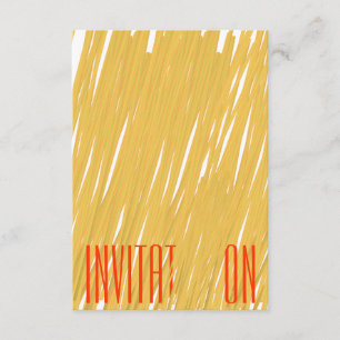 Chic Spaghetti Pasta Dîner Italien Invitation