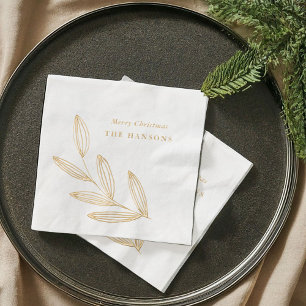 Chic Sprout Hand Gezeichnet Botanisch Servietten Mit Folie