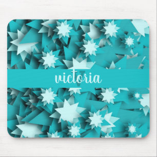 Chic Stars Mit Monogramm Mousepad