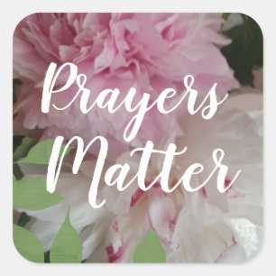 CHIC STICKER_"PRAYERS MATERIE" QUADRATISCHER AUFKLEBER