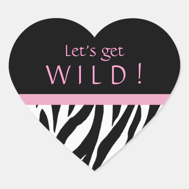 Chic Stickers d'anniversaire Zebra (Devant)