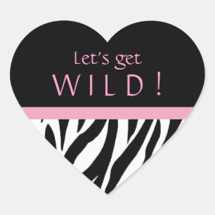 Chic Stickers d'anniversaire Zebra