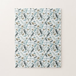 Chic Stylish Dragonflies Blues Teals Gray Blume